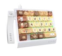 A.JAZZ AK029 Wired 29-Key One-Handed RGB Gaming Keyboard - Beige Cat