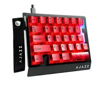 A.JAZZ AK029 Wired 29-Key One-Handed RGB Gaming Keyboard - Red Transparent