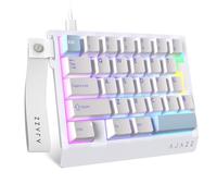 A.JAZZ AK029 Wired One-Handed RGB Gaming Keyboard,29-Key Layout with Magnetic Switch 8kHz Polling Rate,HotSwap Custom Mechanical Keyboard Adjustable Actuation,Esports-Grade Gasket Keypad for Gamer