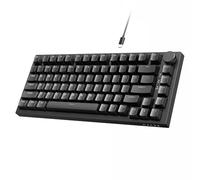 A.JAZZ AK820 75% TKL Wired Mechanical Keyboard with Hot-Swap Red Switch