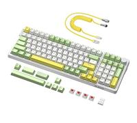 A.JAZZ AK992 Wireless Hotswap Gaming Keyboard,Chroma RGB-Green/Red Switch