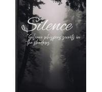 a jounal book with spooky cover silence speaks with cozy pages