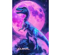 A Journal of Cosmic Adventures: A Whimsical Dinosaur-in-Space Notebook - Pastel Galaxy Design with Sparkles, Watercolor Art, and Lined Pages for Writing and Creativity