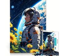 A Journey Beyond Earth Jigsaw for Teenagers1000 Pieces Calm Game Bright Color Fun Challenge Christmas Surprise (50x75cm)