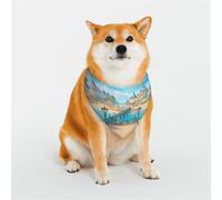 A Joyful Holiday by The Seaside Dog Bandana for Small Medium Large Dogs, Cat Dogs Kerchief Triangle Bibs Scarf for Girl Or Boy