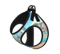 A Joyful Holiday by The Seaside Dog Harness - Equipped with Reflective Straps and Quick Release Buckles - Suitable for Small Cats and Dogs