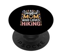 A Joyful Mom Who Loves Hiking Trails Nature PopSockets Adhesive PopGrip