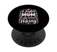 A Joyful Mom Who Loves Hiking Trails Nature PopSockets Adhesive PopGrip