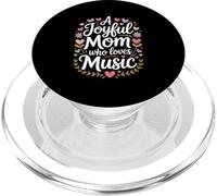 A Joyful Mom Who Loves Music Mothers Day Music PopSockets PopGrip for MagSafe