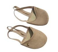 A&K L'YDIA Dance Canvas Pirouette Half Toe Sole Shoes Rhythmic Gymnastics Socks for Ballet Jazz Competition Women&Men/Girls/Toddler/Kids, Pack of 1, S