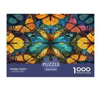 A Kaleidoscope of Butterflies Jigsaw Puzzles Great Gift for Adults 1000 Piece Fun Challenging Home Decoration Insect Jigsaw Puzzle for Women Men Adult 70x50cm/1000pcs