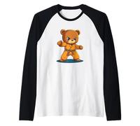 A Karate Teddy Bear for the Ultimate Playful Fighter Raglan Baseball Tee