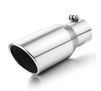 A-KARCK Exhaust Tip 3.5 Inch Inlet, 3.5” Inlet 5 Outlet 12 Long Stainless Steel Polished Finish Tailpipe Tip, Bolt On Design