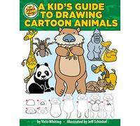A Kid's Guide to Drawing Cartoon Animals (Happy Fox Books) From Kid Scoop, Step-by-Step Instructions and Trace-and-Draw Sketches for Elephants, ... 75 Fun Activities All About Cool Animals!