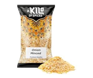 A Kilo Of Spices | Dried Minced Onion 1 Kg | Granulated Onions | No additives | Onion Granules Dried for All Your Cooking Needs | Non-GMO | Gluten Free
