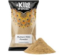 A Kilo Of Spices | Multani Mitti Powder 10Kg | Fullers Earth Indian Healing Clay Mud Mask | Pure Natural Bentonite Clay for Skincare - Smooth Skin Brightening | Finest Multani Mitti Powder