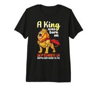 A King was Born On September 01 Happy Birthday to Me You Premium T-Shirt