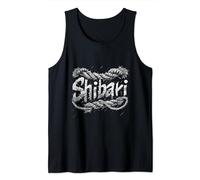 a kinky bondage Shibari Logo out of Jute Ropes for semenawa Tank Top