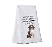 A Kitchen is Not Complete Without A Springer Spaniel Kitchen Towel Springer Spaniel Lover Gift (Springer Spaniel towel)