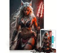 A Kitsune Barbarians Wrath Puzzles for Adults 1000 Puzzles Clear Logic Tight Joint Fun Activity Christmas Idea (50x75cm)