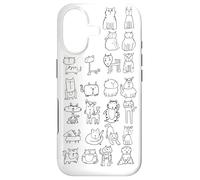 A Kitty Collection Of Cat Doodles Case for iPhone 17