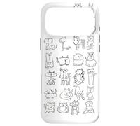 A Kitty Collection Of Cat Doodles Case for iPhone 17 Pro Max