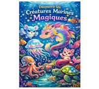 À la découverte des créatures marines magiques: Un livre de coloriage multimédia rempli de créatures marines magiques, avec une histoire et une ... ES, FR et IT) (The Fantasy Animals Series)
