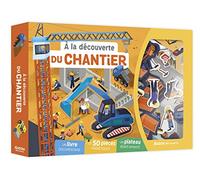 A LA DECOUVERTE DU CHANTIER: Coffret avec plus de 50 pièces magnétiques et 1 plateau géant aimanté