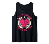A Lady Always Wears Gloves Boxing Girl Boxer Coach Gift Tank Top