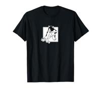 A large cat petting its human in a parallel dimension T-Shirt