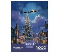A Large Christmas Tree Jigsaw Puzzles Puzzles for Adults Kids. 1000 Piece Interesting Great Gifts Challenge Toy Educational Games Home Decoration for Adults& Kids Age 14 Years Up 38x26cm/1000pcs