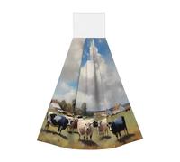 A large farm. Hangable portable towel, velvet super absorbent kitchen towel, children's adult bathroom kitchen hanging towel