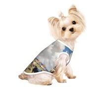A large farm. Pet Breathable Sleeveless T-shirt M for Small Dogs and Cats, Soft, Comfortable, Stylish
