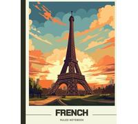 A Large French Ruled Paper Notebook For Calligraphers Kids Students Teachers