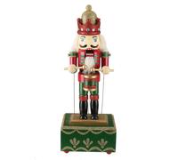 (A) Large Wooden Guard Nutcracker Soldier Toys Music Box Xmas Christmas Gift Decor