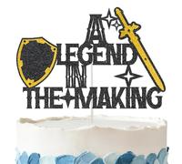 A Legend In The Making Cake Topper - Glitter Funny Inspirational Cake Decorations for Baby Shower Retirement Graduation Farewell Party Decorations