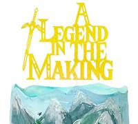 A Legend in the Making Cake Topper, Master Sword Cake Decor, Video Game Baby Shower Cake Topper for Boys, Welcome Baby Party Decoration, Fantasy Video Game Baby Shower Party Favor