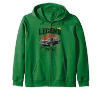 A Legend Was Born In 1976 Awesome Man Boy Birthday Zip Hoodie