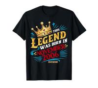 A Legend was Born in November 2006 Awesome Man Boy Birthday T-Shirt