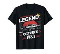 A Legend Was Born In October 1983 Awesome Man Boy Birthday T-Shirt