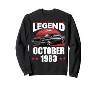 A Legend Was Born In October 1983 Awesome Men Boys Birthday Sweatshirt