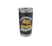 A Legendary Driver Has Retired School Bus Driver Stainless Steel Insulated Tumbler