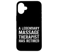 A Legendary Massage Therapist Has Retired Masseur Retirement Case for iPhone 16 Plus