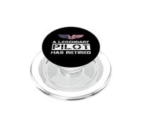 A Legendary Pilot Has Retired Military Jet Retirement Wings PopSockets PopGrip for MagSafe