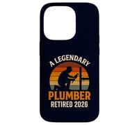 A Legendary Plumber Retired 2026 Retro Master Pipefitter Case for iPhone 14 Pro