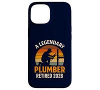 A Legendary Plumber Retired 2026 Retro Master Pipefitter Case for iPhone 15