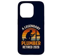 A Legendary Plumber Retired 2026 Retro Master Pipefitter Case for iPhone 15 Pro