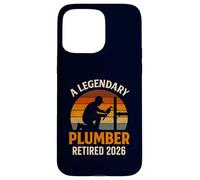 A Legendary Plumber Retired 2026 Retro Master Pipefitter Case for iPhone 15 Pro Max