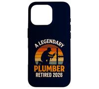 A Legendary Plumber Retired 2026 Retro Master Pipefitter Case for iPhone 16 Pro