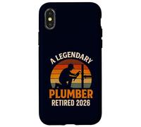 A Legendary Plumber Retired 2026 Retro Master Pipefitter Case for iPhone X/XS